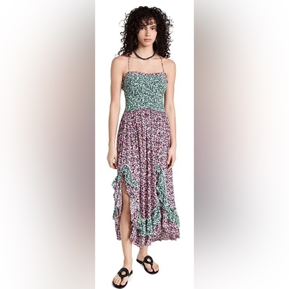 Free People One I Love Midi Dress in Classic Combo Size S NWT $128